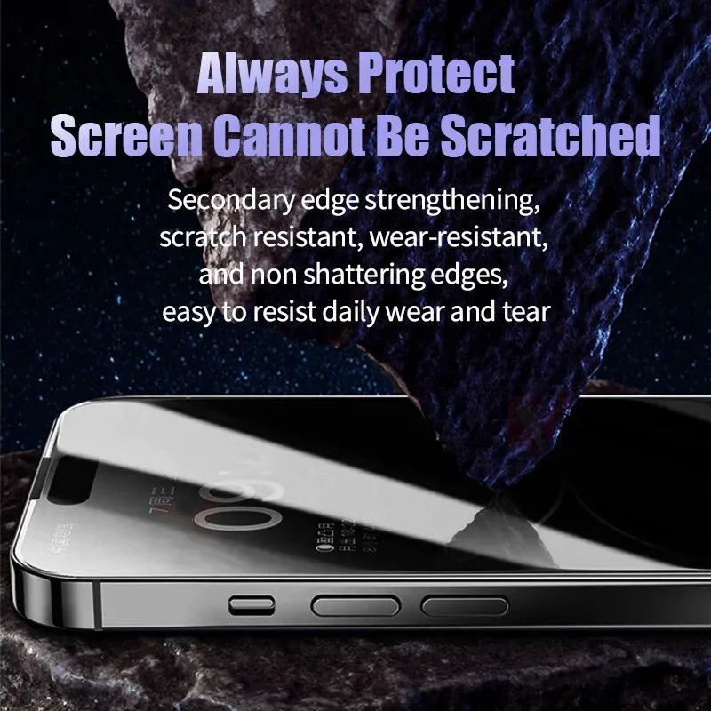 5Pcs Matte Ceramic Privacy Screen Protector for IPhone 14 11 12 13 15 Pro Max Mini Anti-spy Film for IPhone 16 15 Plus XR XS MAX